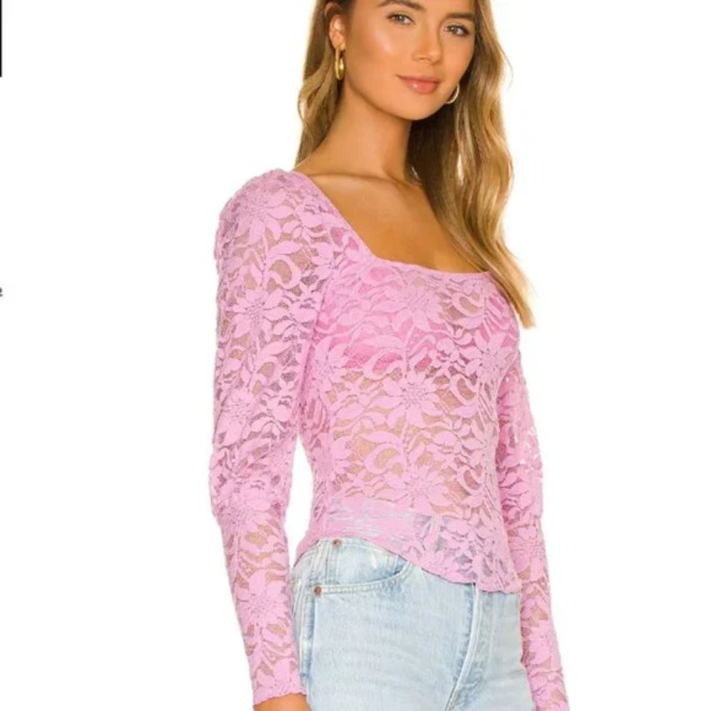 Long Distance Layering Lace Top by FREE PEOPLE